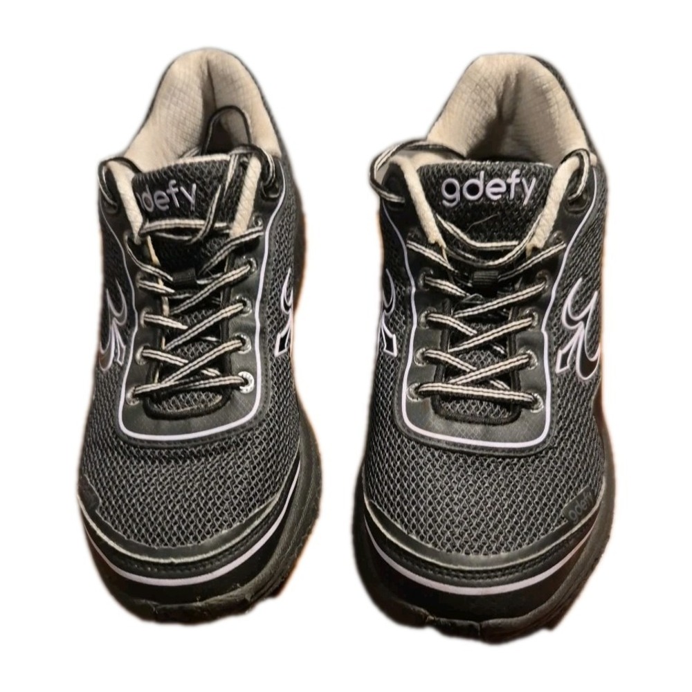 Gravity Defyer Shoes Womens Size 10 Black Walking Sneakers TB9024FLP-M Support